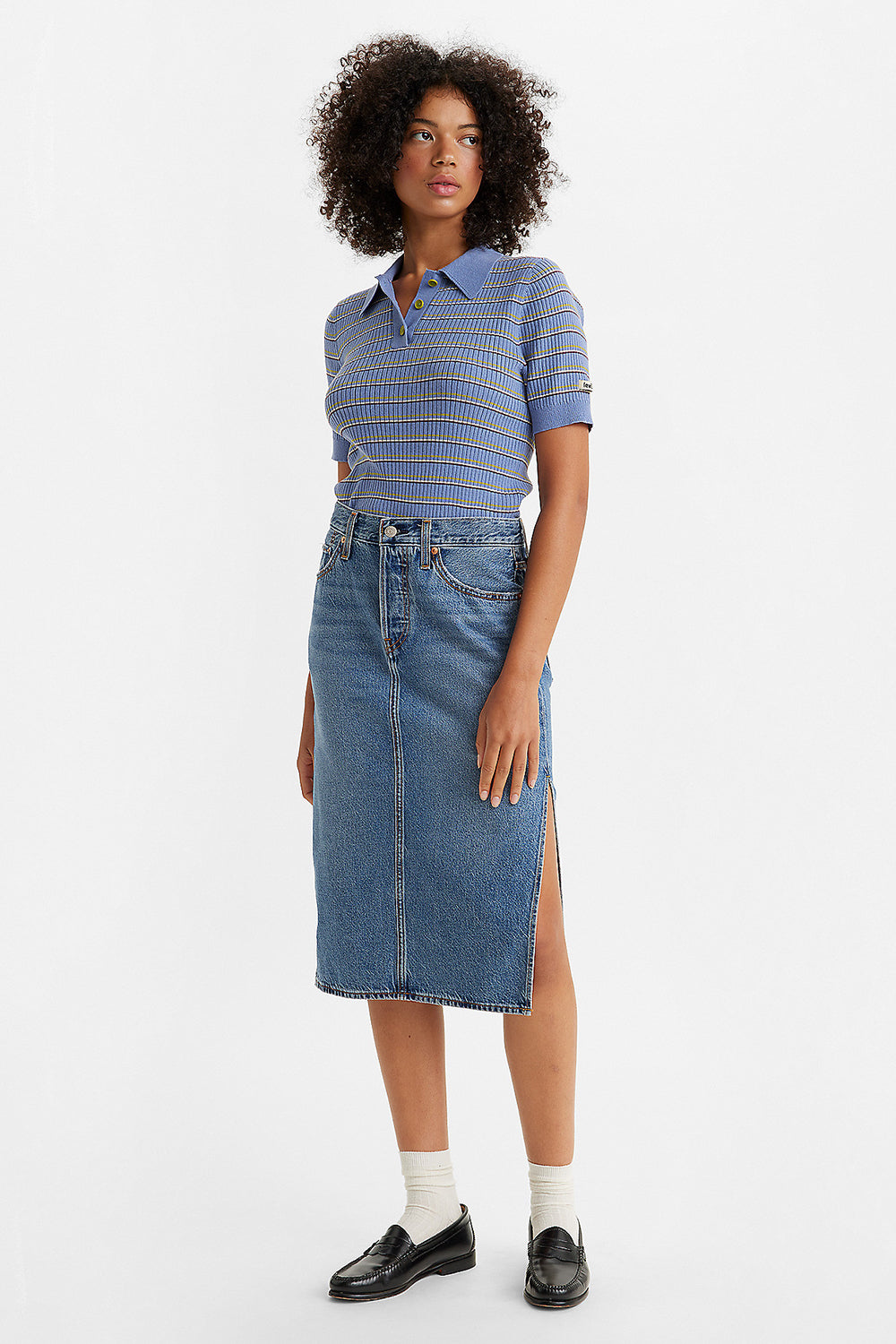 Levi's Side Split Skirt Artist Divided