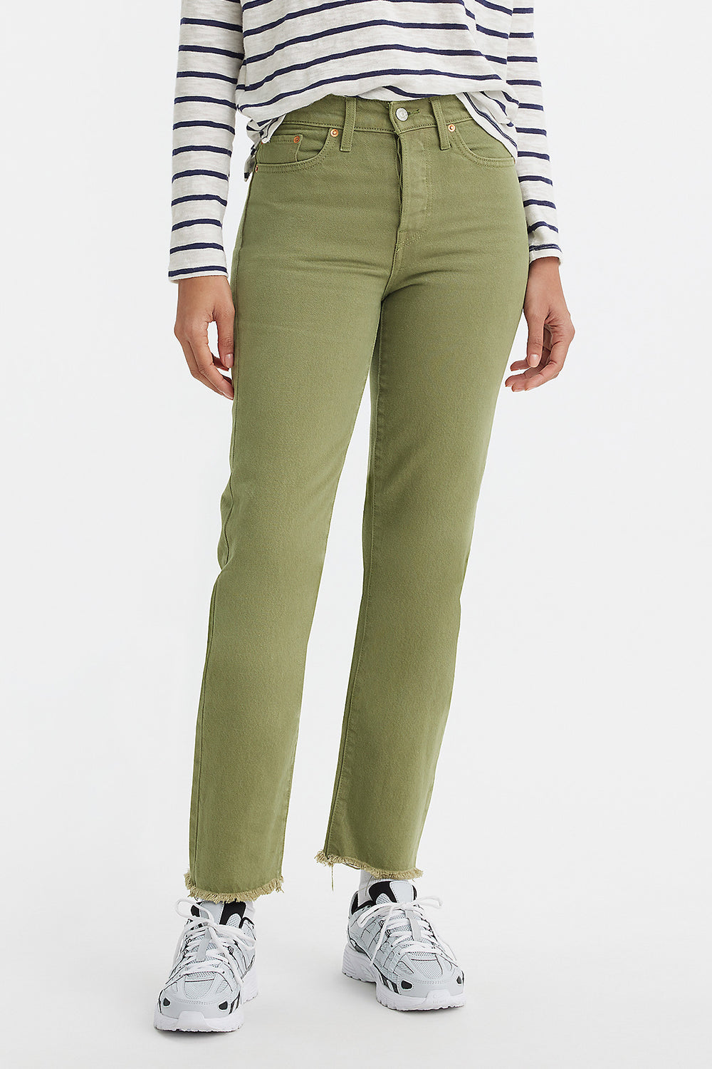 Wedgie Straight Jeans Steeped Lichen Green