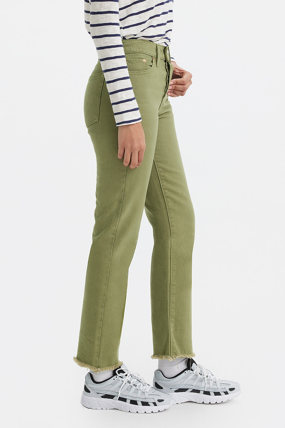 Wedgie Straight Jeans Steeped Lichen Green