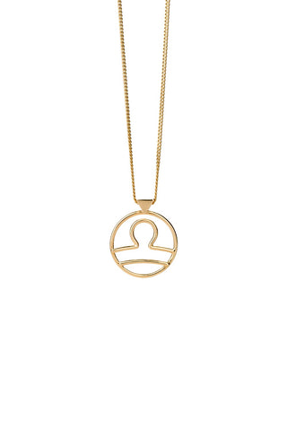 Libra Necklace Gold