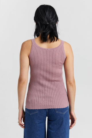 Lily Cashmere Singlet Mauve