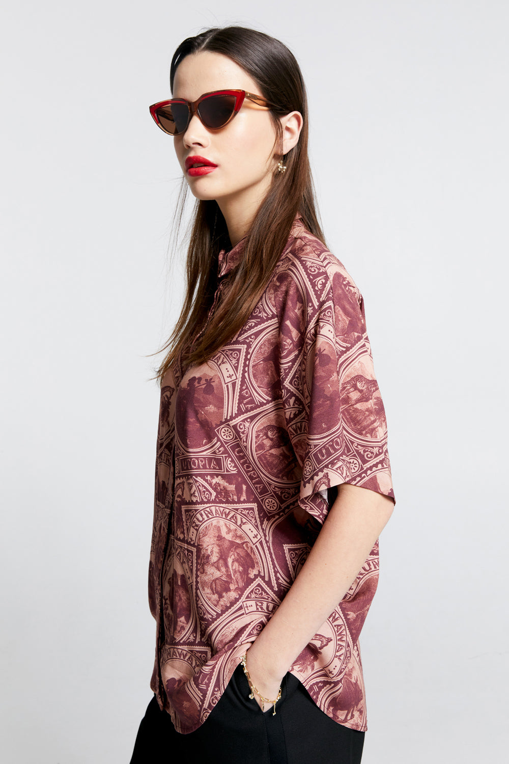 Long Sonnet Shirt Burgundy