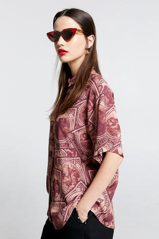 Long Sonnet Shirt Burgundy
