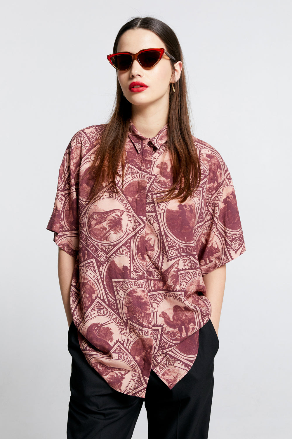 Long Sonnet Shirt Burgundy