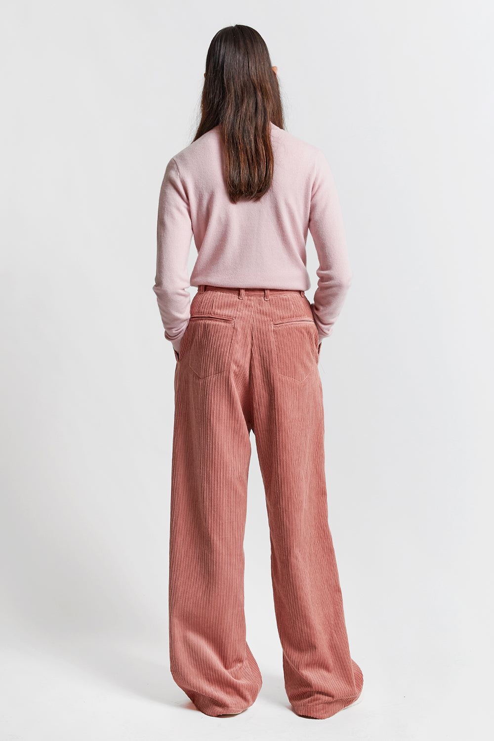 Long Workwear Organic Cotton Pants Rose