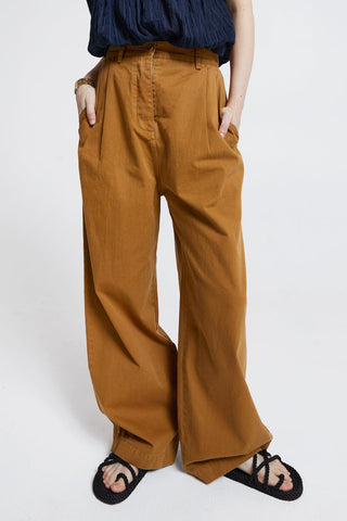 Long Workwear Organic Cotton Pants Tan