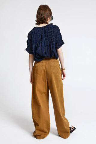 Long Workwear Organic Cotton Pants Tan