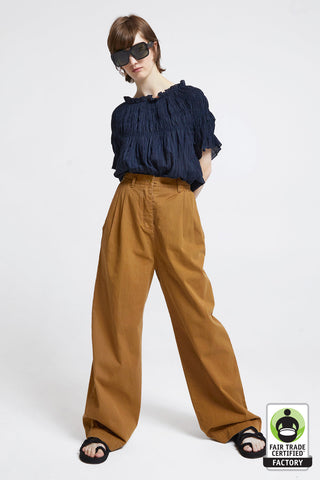 Long Workwear Organic Cotton Pants Tan