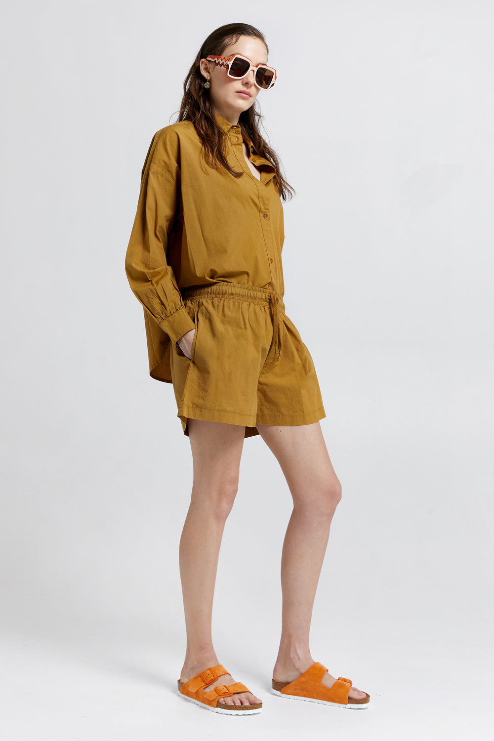 Maple Organic Cotton Shorts Tan