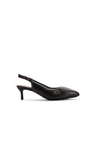 Martine Rose x Clarks Sling Back Heel Black Leather
