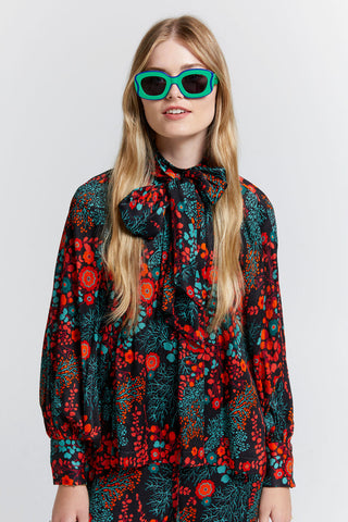 Meadow Bow Top Black Multi