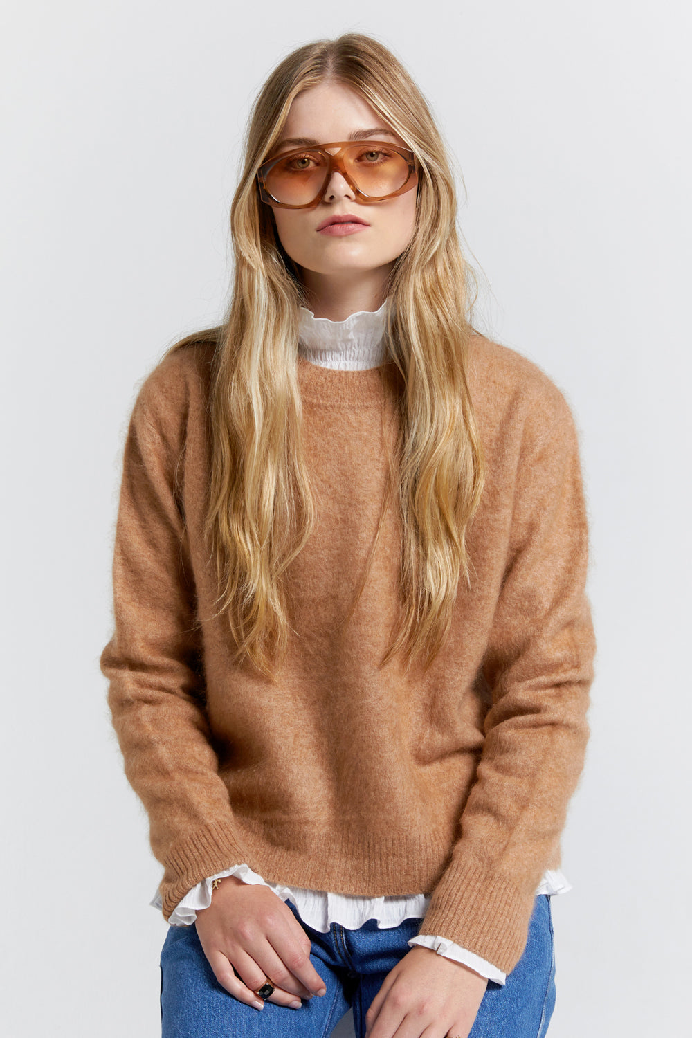 Mika Cashmere Sweater Camel