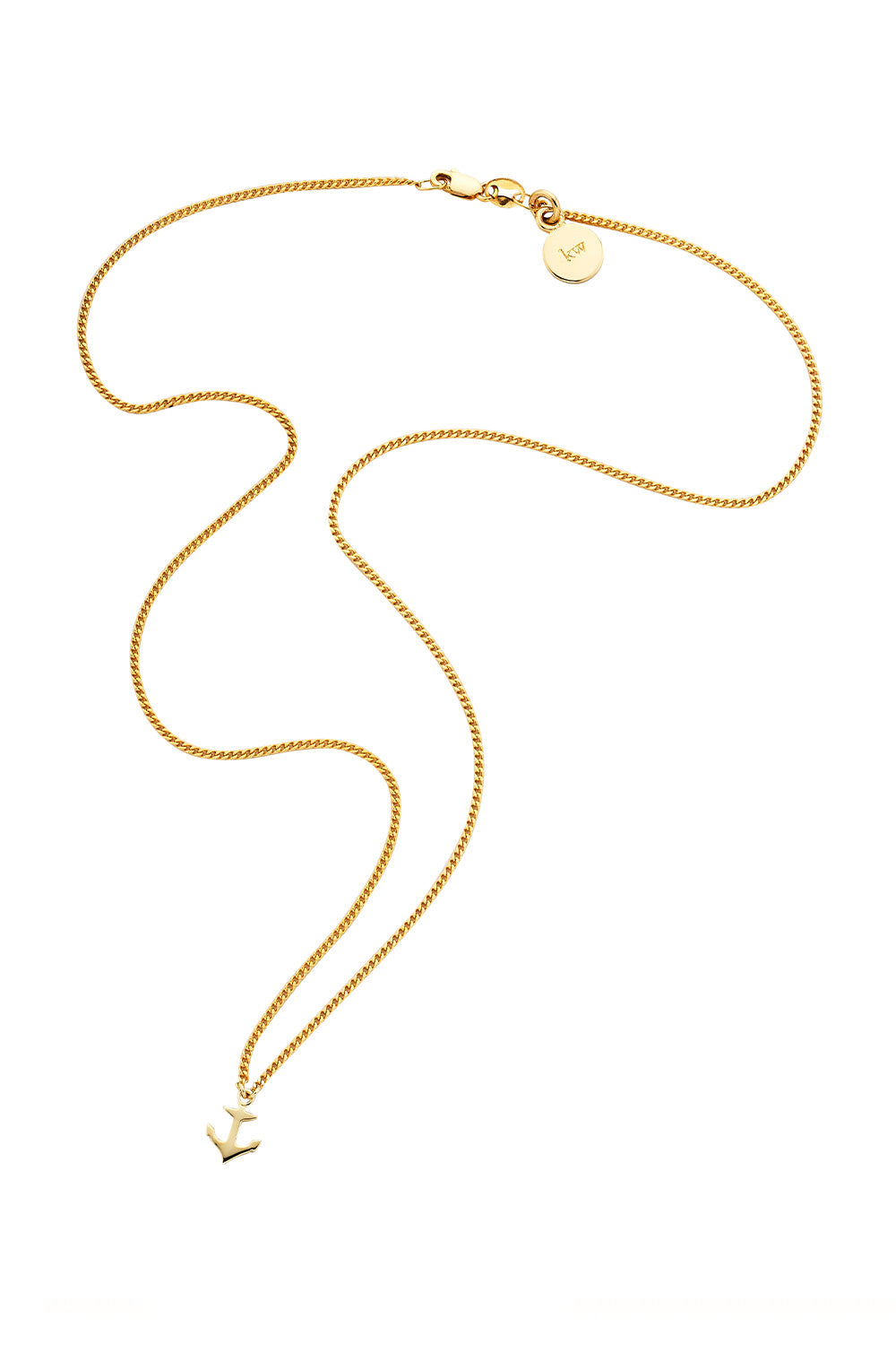 Mini Anchor Necklace Gold