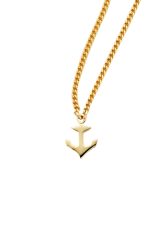 Mini Anchor Necklace Gold