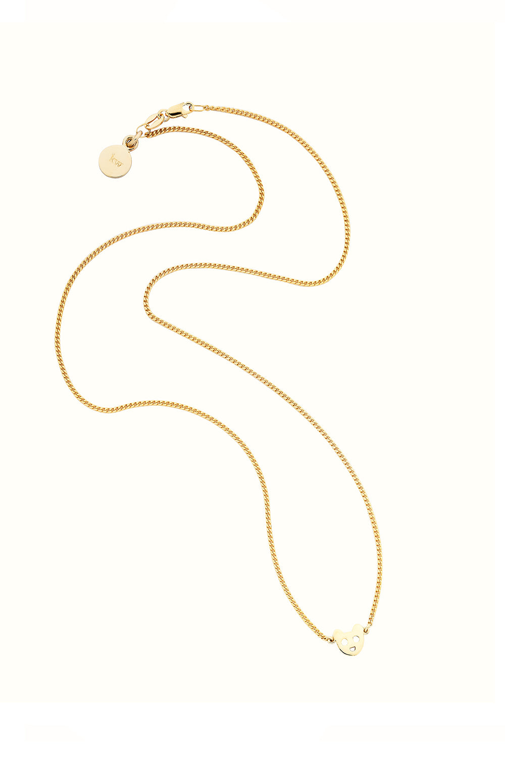 Mini Bear Necklace Gold