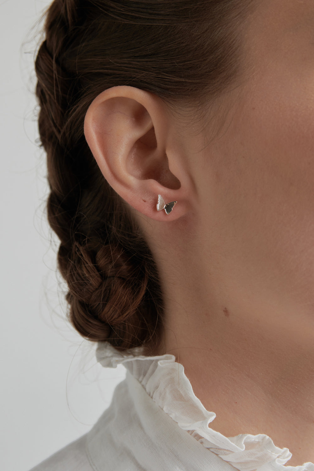 Mini Butterfly Studs Silver – Karen Walker