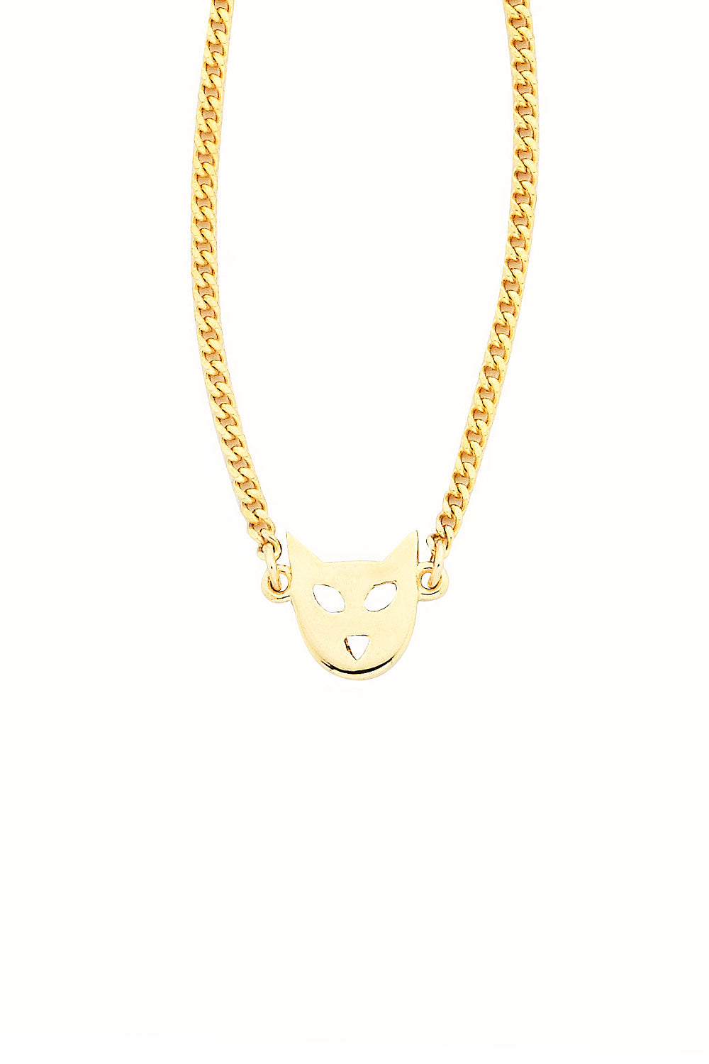 Mini Cat Necklace Gold