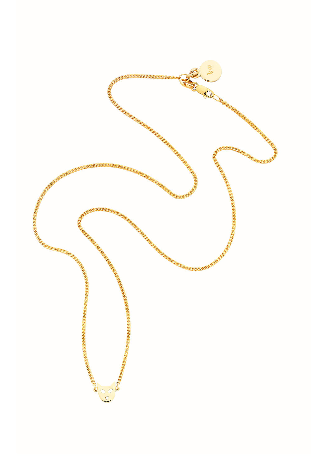 Mini Cat Necklace Gold