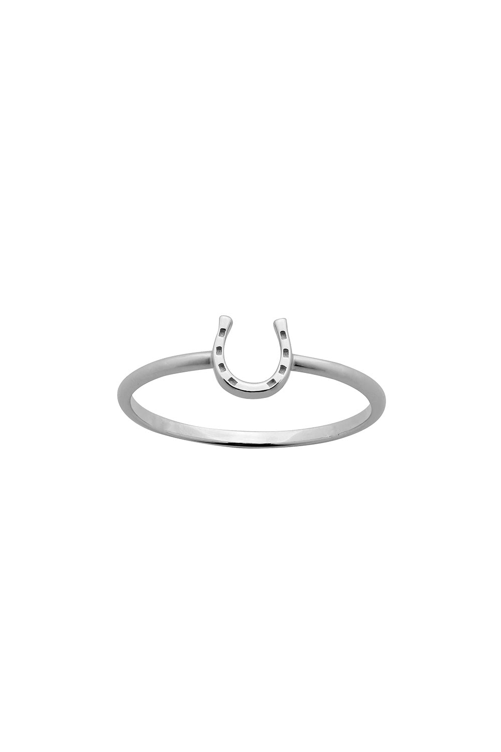 Mini Horseshoe Ring Silver