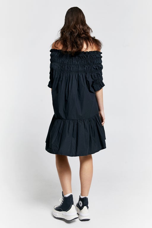 Mini Orestes Organic Cotton Dress Black
