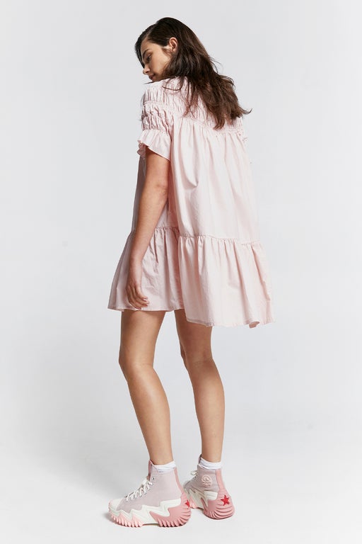 Mini Orestes Organic Cotton Dress Dusty Pink