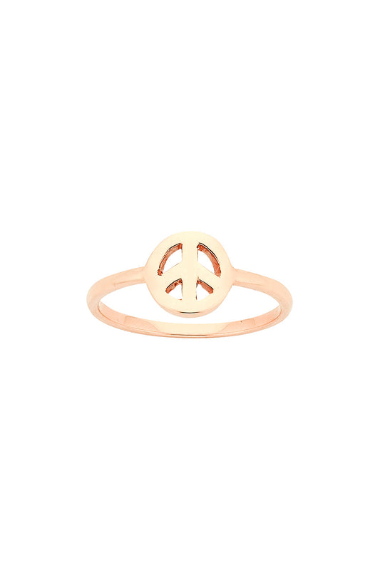 Mini Peace Ring Rose Gold