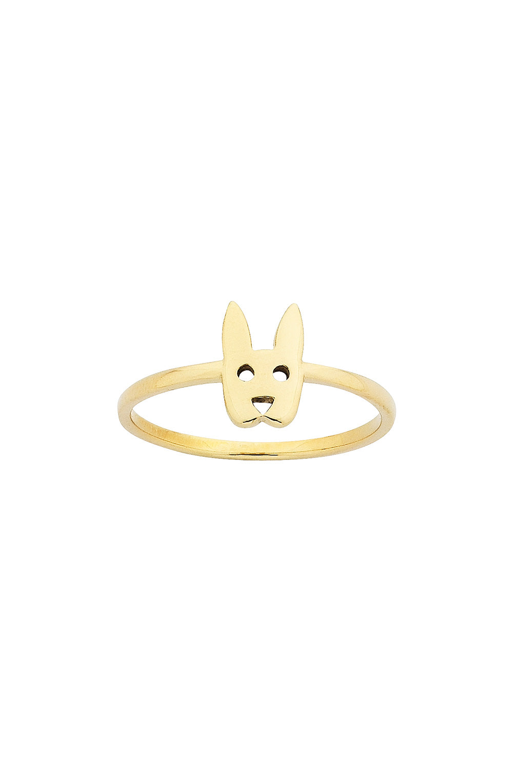 Mini Rabbit Ring Gold