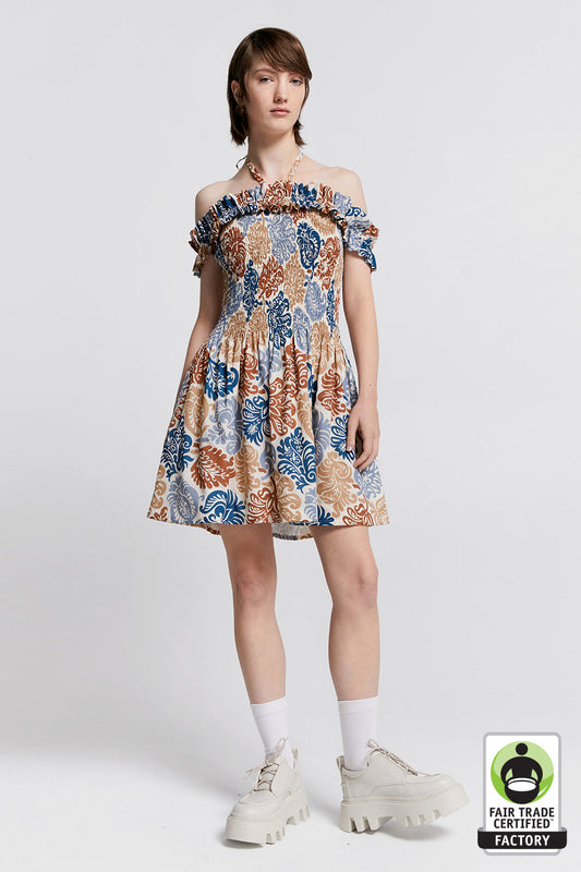 Mini Sessile Organic Cotton Halter Dress