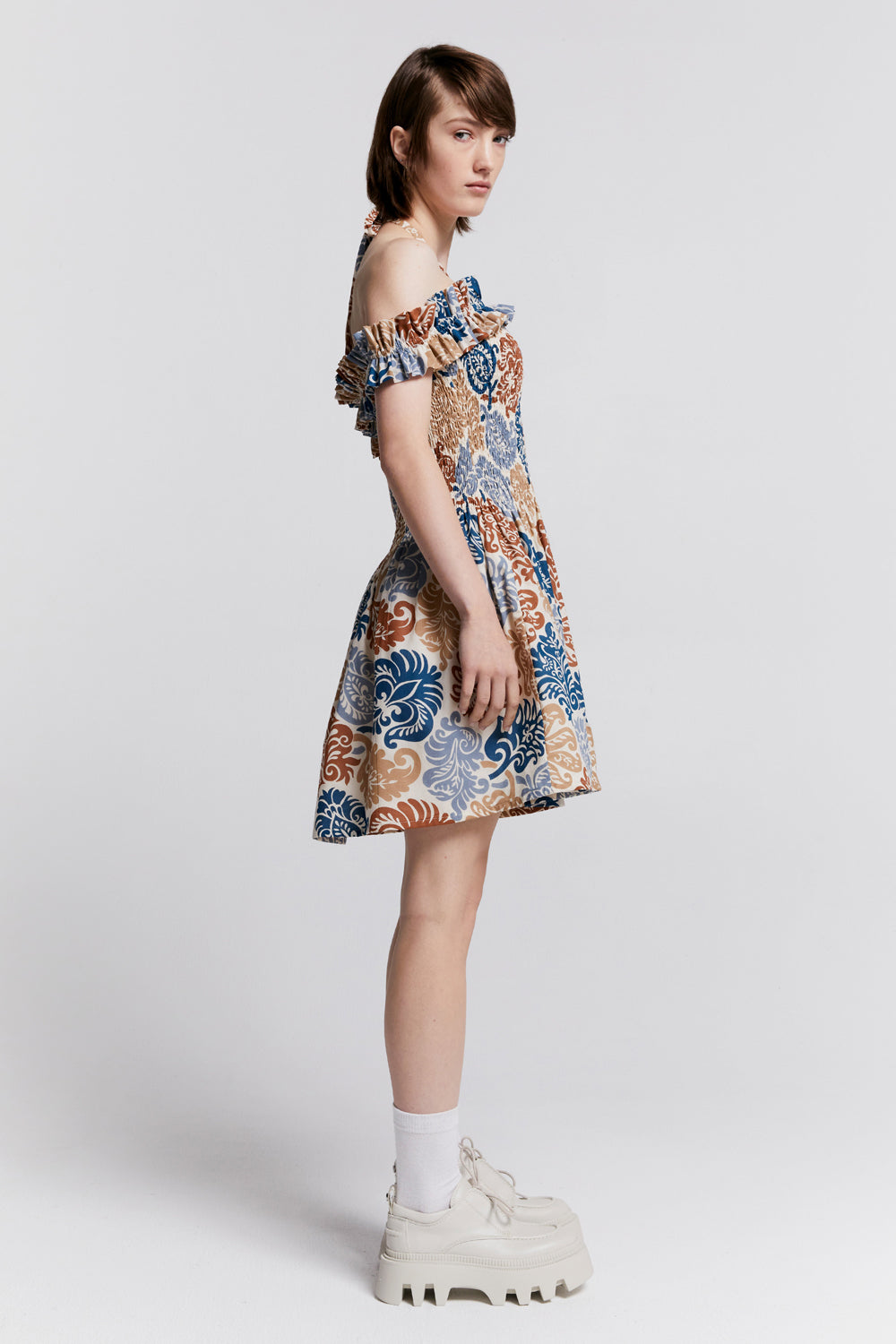 Mini Sessile Organic Cotton Halter Dress