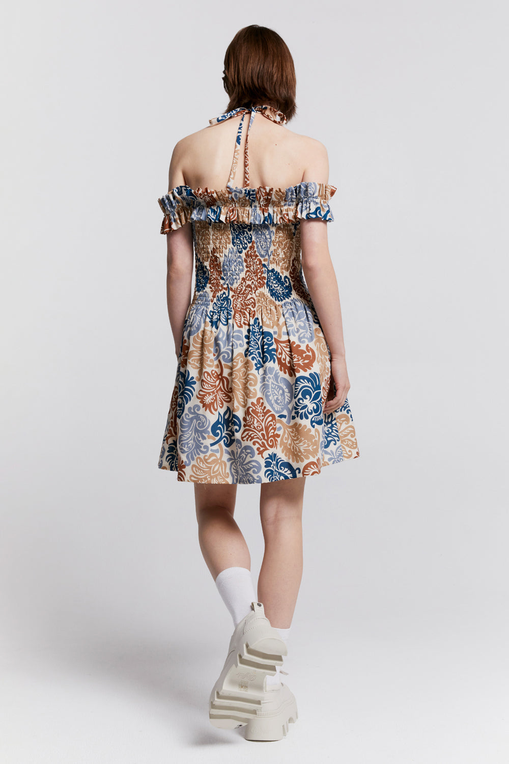 Mini Sessile Organic Cotton Halter Dress