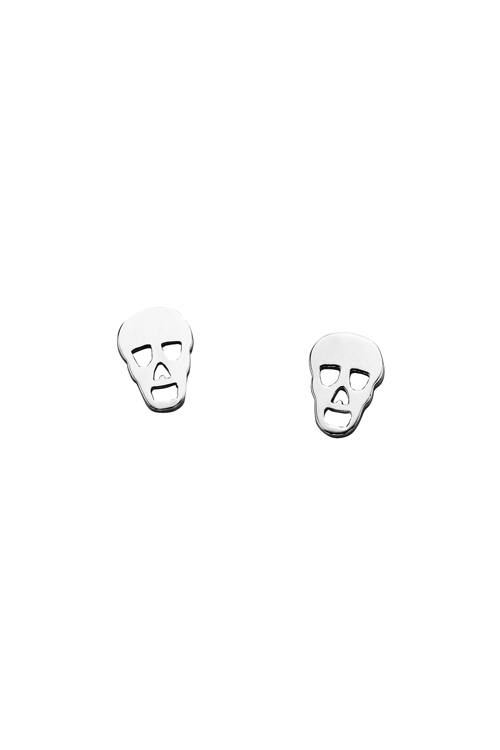 Mini Skull Studs Silver
