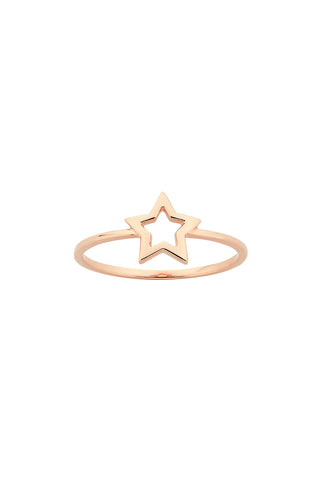 Mini Star Ring Rose Gold