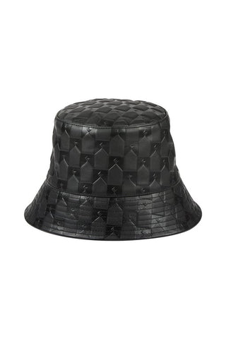 Monogram Leather Bucket Hat