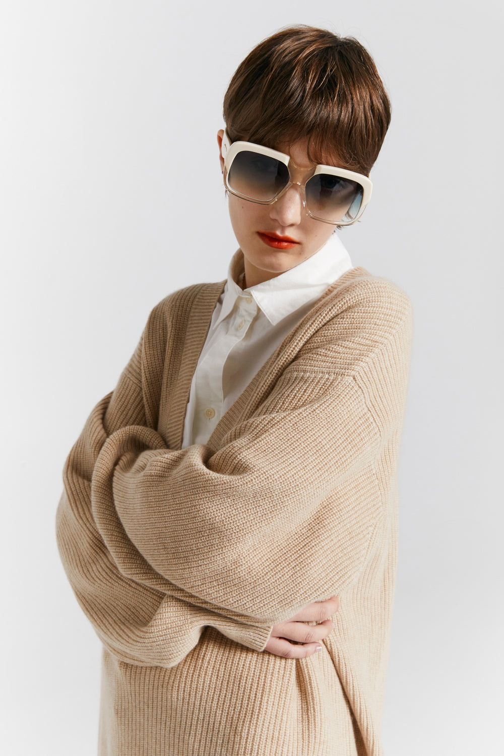 Naomi Oversized Cashmere Sweater Oat