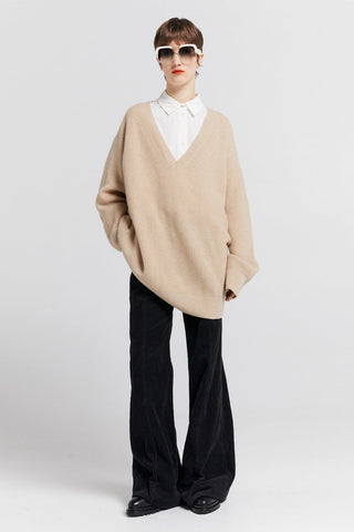 Naomi Oversized Cashmere Sweater Oat