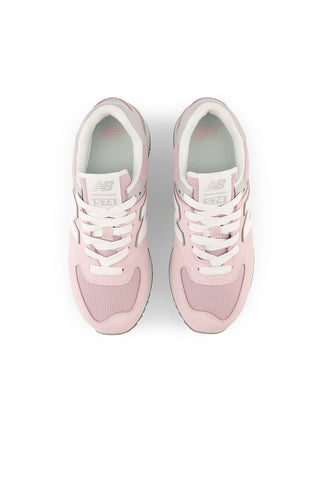 New Balance 574+ Stone Pink/Rain Cloud/White