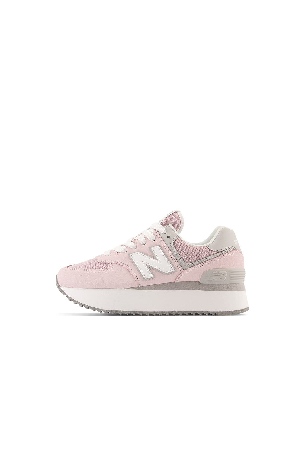 New Balance 574+ Stone Pink/Rain Cloud/White