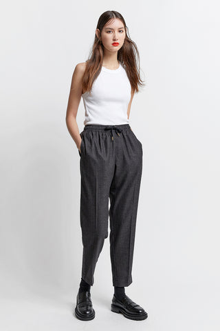 Nico Trousers Speckled Pinstripe Charcoal