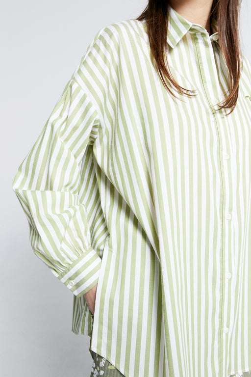 Oversized Walker Shirt Apple Stripe