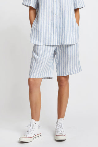 Palazzo Lounge Shorts Off-White/Blue