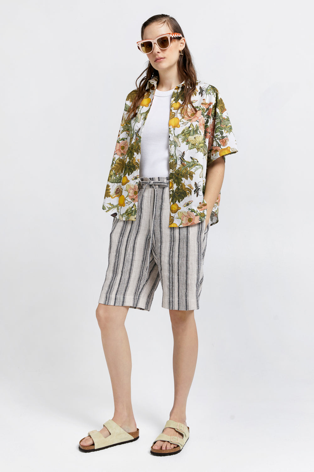 Palazzo Shorts Natural/Black