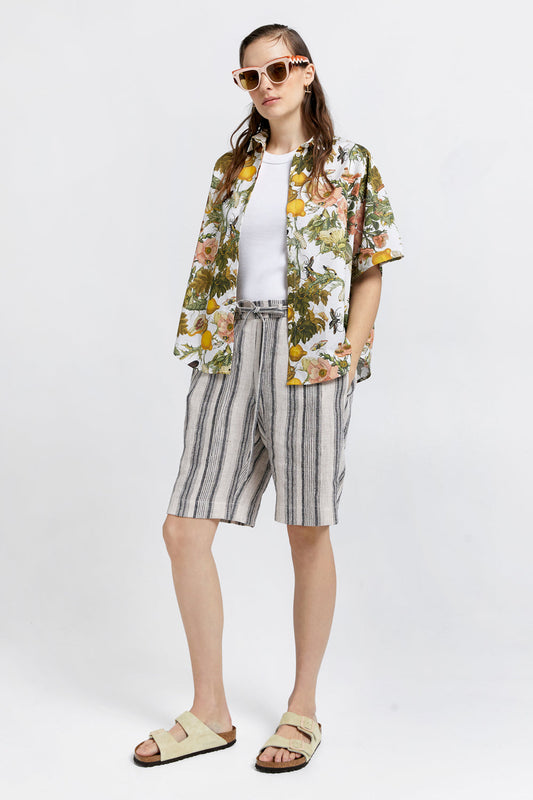 Palazzo Shorts Natural/Black