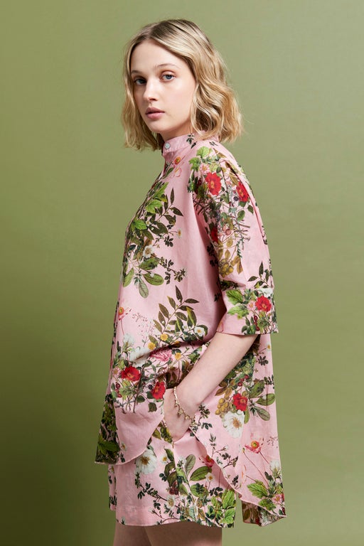 Love Letters Flowy Boxer PJ Set Ice Pink