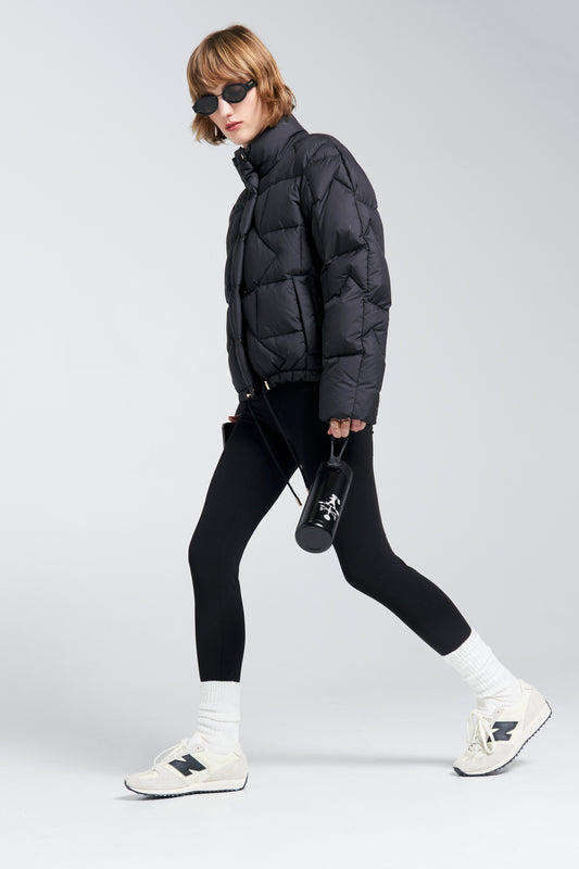 Quest Monogram Down Puffer Black