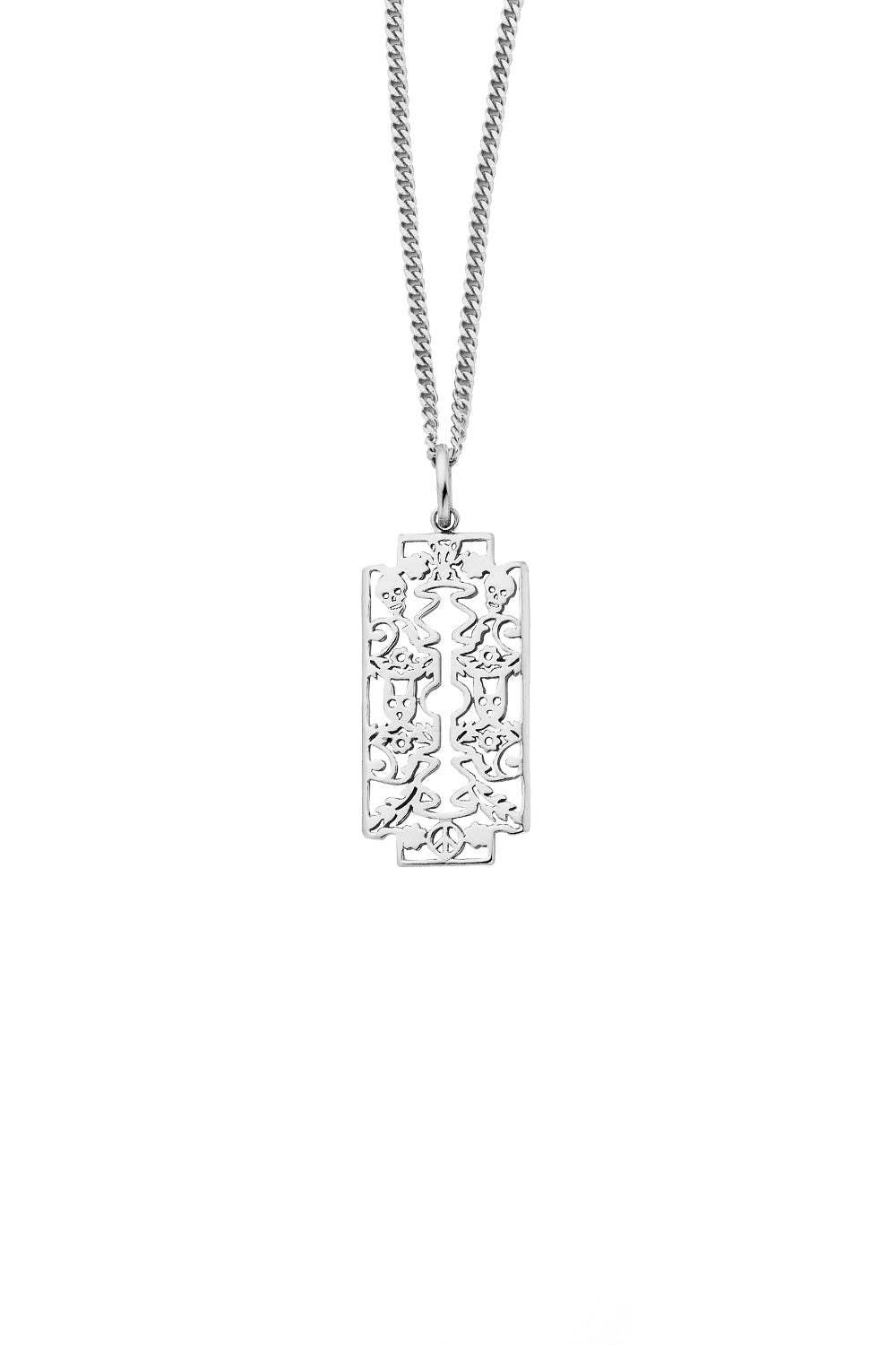 Razor Pendant Silver