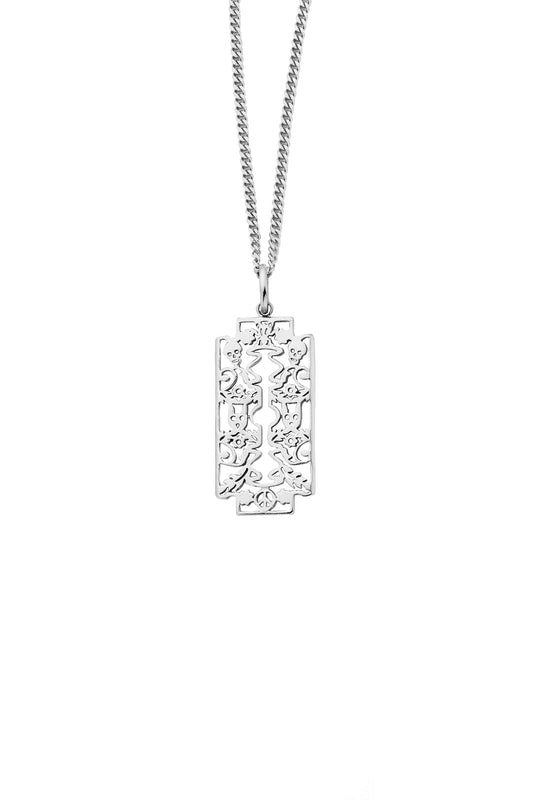 Razor Pendant Silver