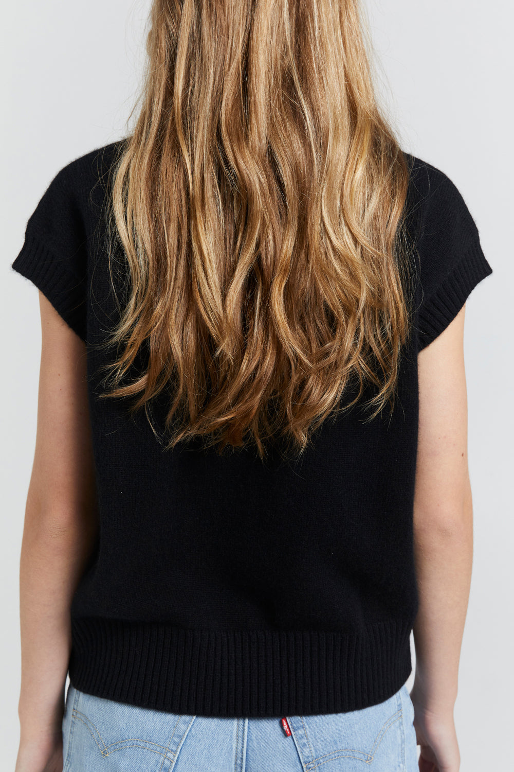 Robyn Cashmere Vest Black