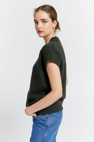 Robyn Cashmere Vest Hunter Green