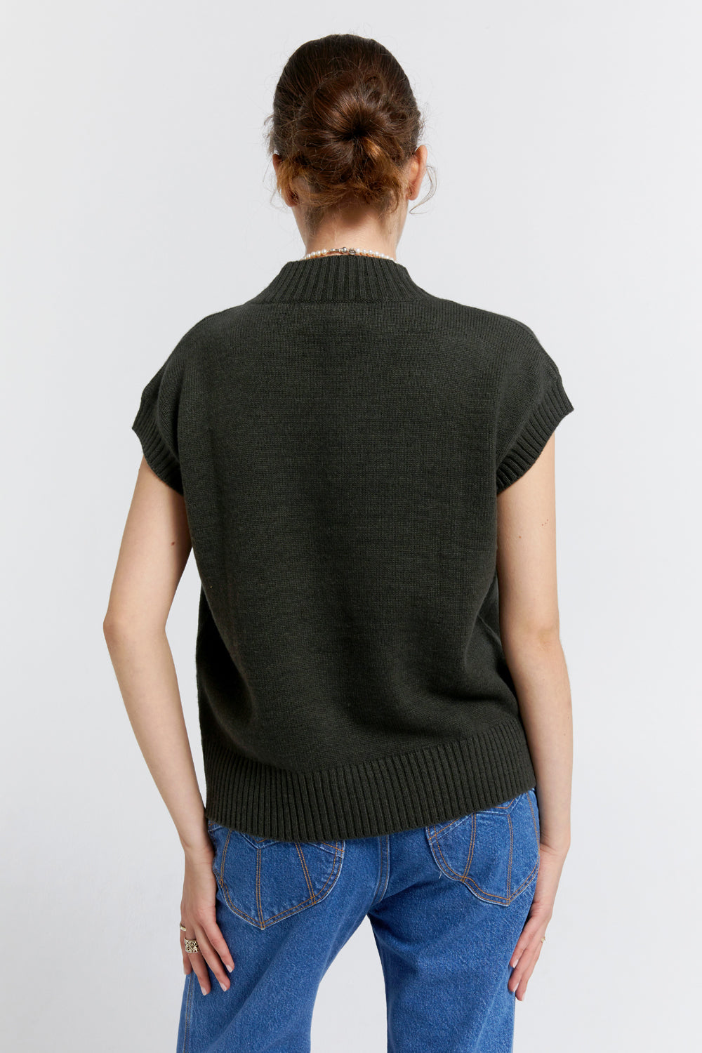 Robyn Cashmere Vest Hunter Green