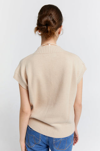 Robyn Cashmere Vest Oat